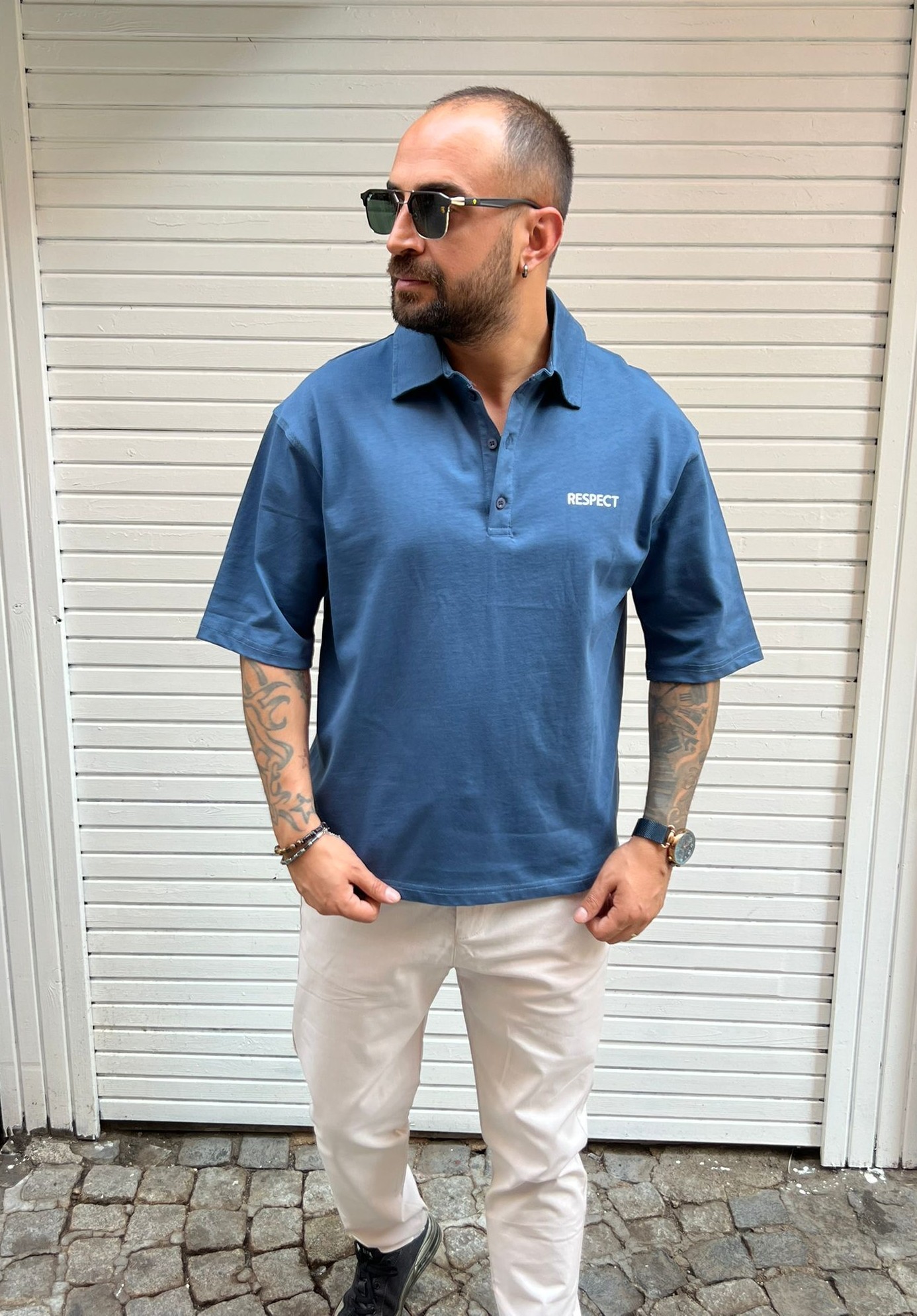 Polo Yaka Oversize T-shirt