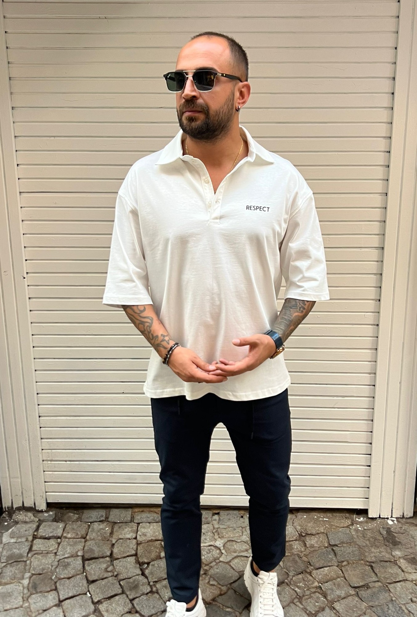 Polo Yaka Oversize T-shirt