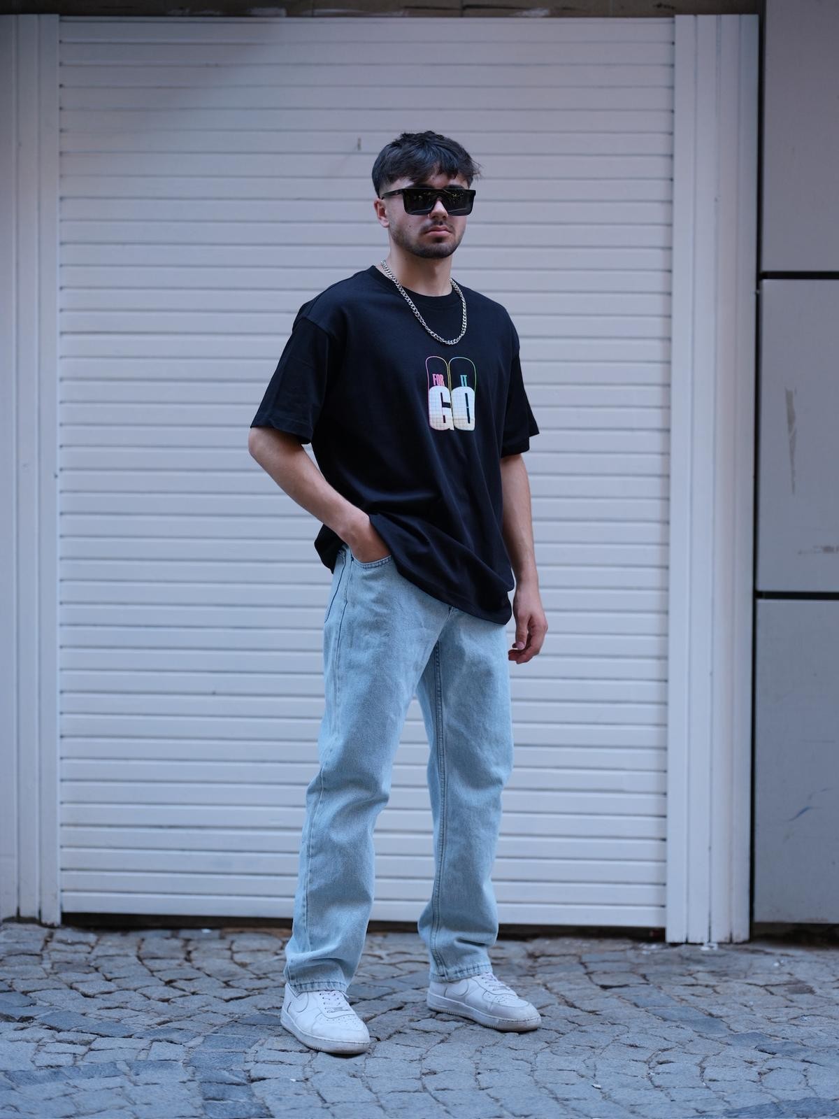 Oversize Baskılı T-shirt (CHB 10016 )