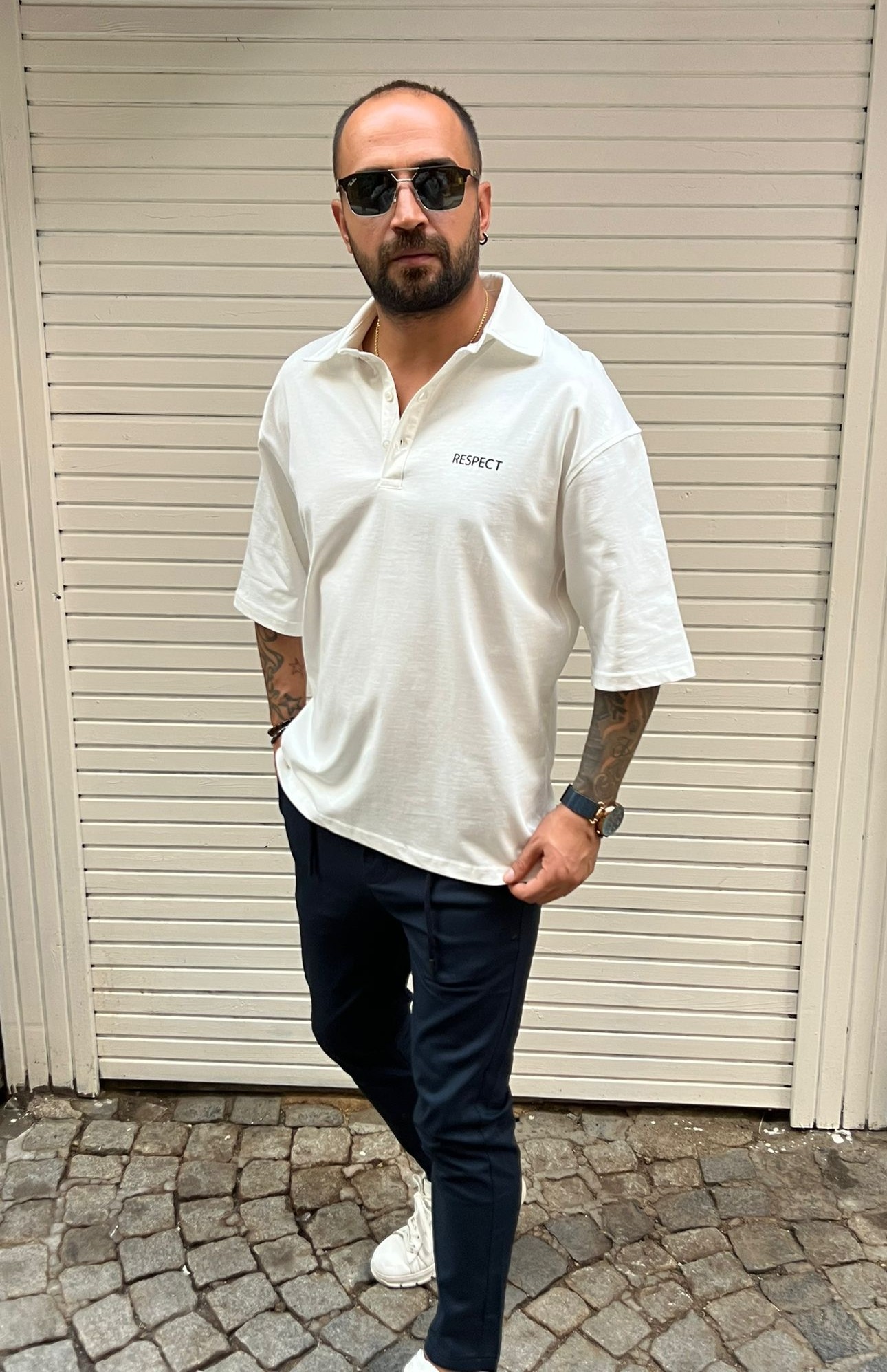 Polo Yaka Oversize T-shirt