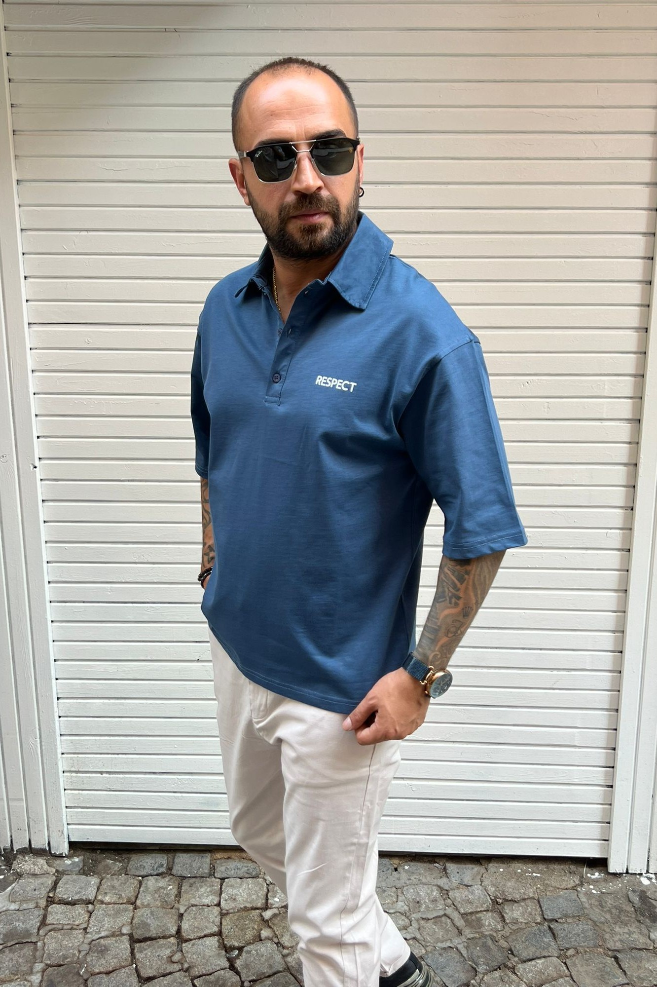 Polo Yaka Oversize T-shirt
