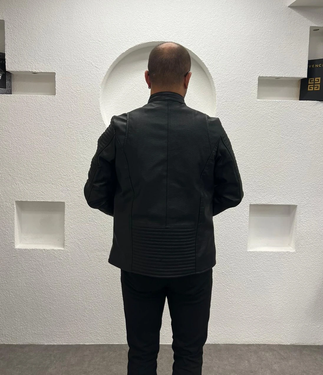 NorthStyle Erkek Deri Mont - Ceket - Siyah