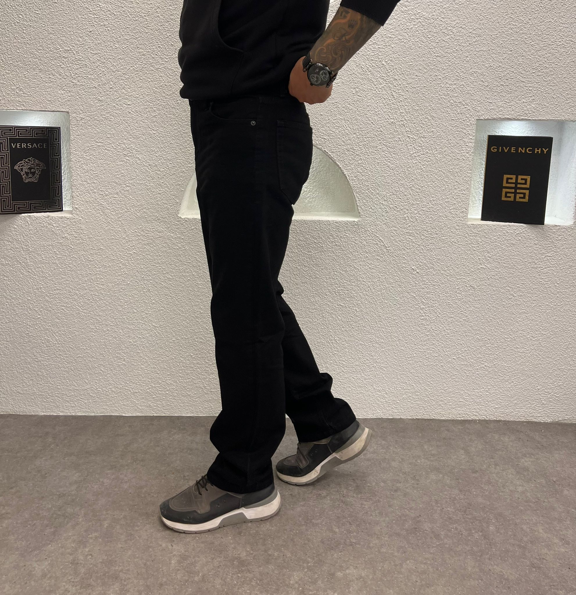 Baggy Kalıp Erkek Jean Siyah