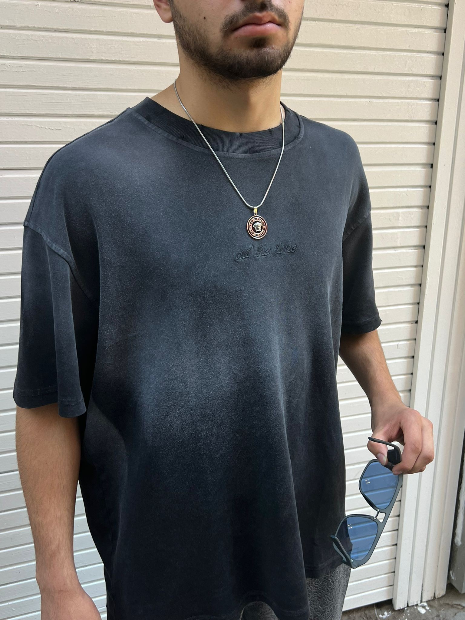 Yıkamalı Oversize T-shirt ( CHB 10017 )