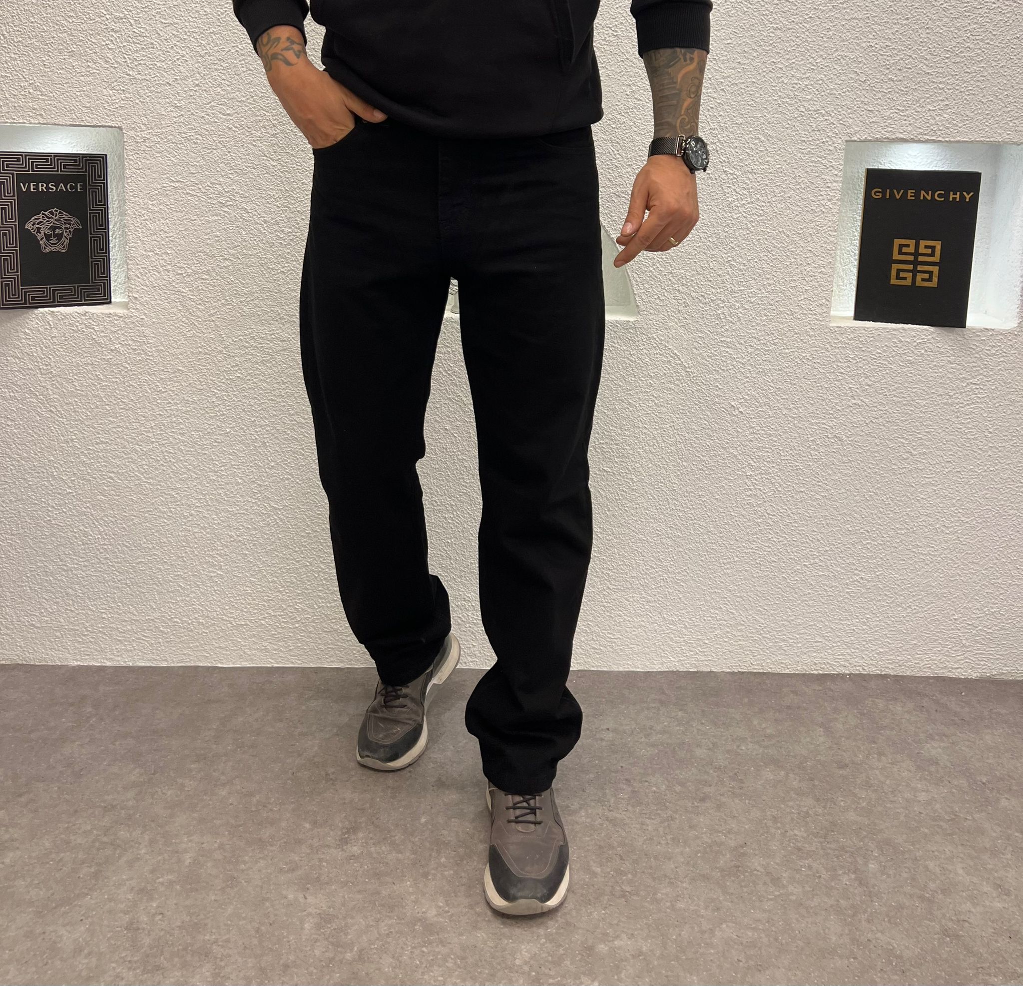 Baggy Kalıp Erkek Jean Siyah