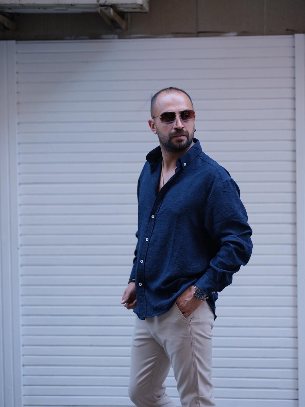 Choobie Yıkamalı Gömlek ( CHB 10020 ) - LACİVERT