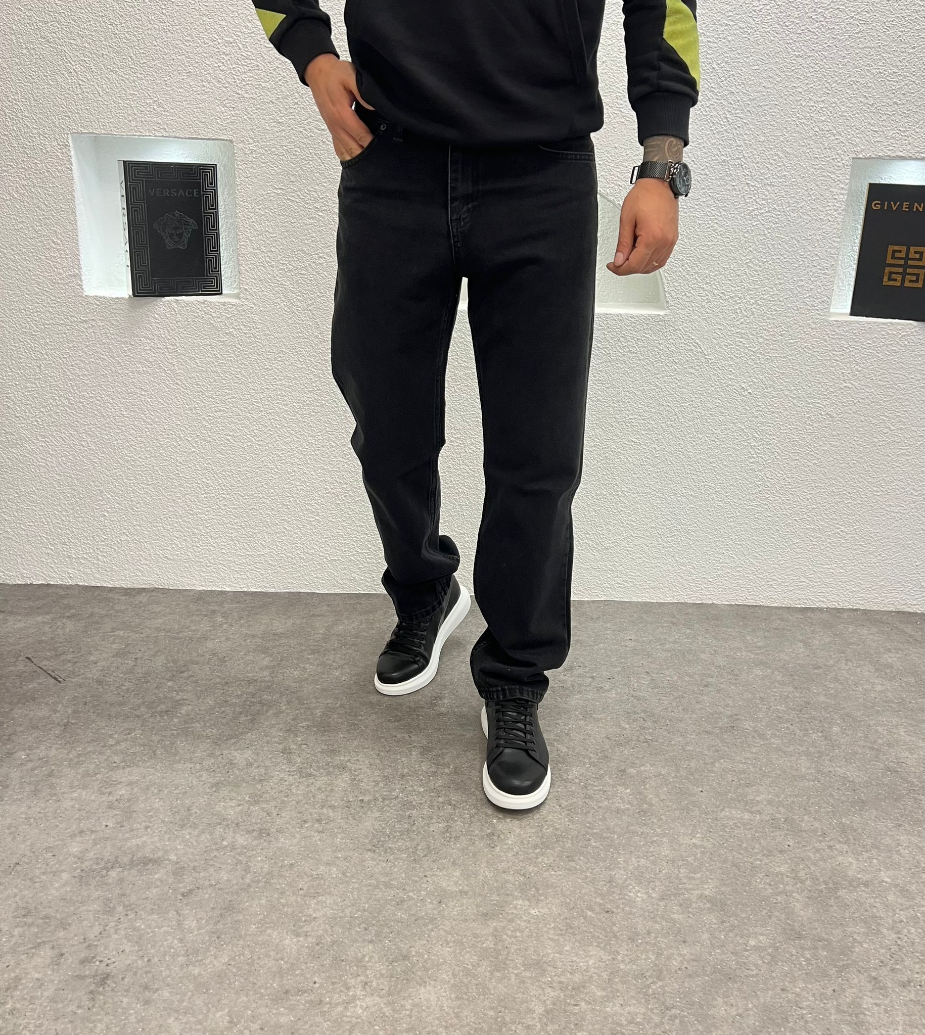 Baggy Kalıp Erkek Jean Antrasit