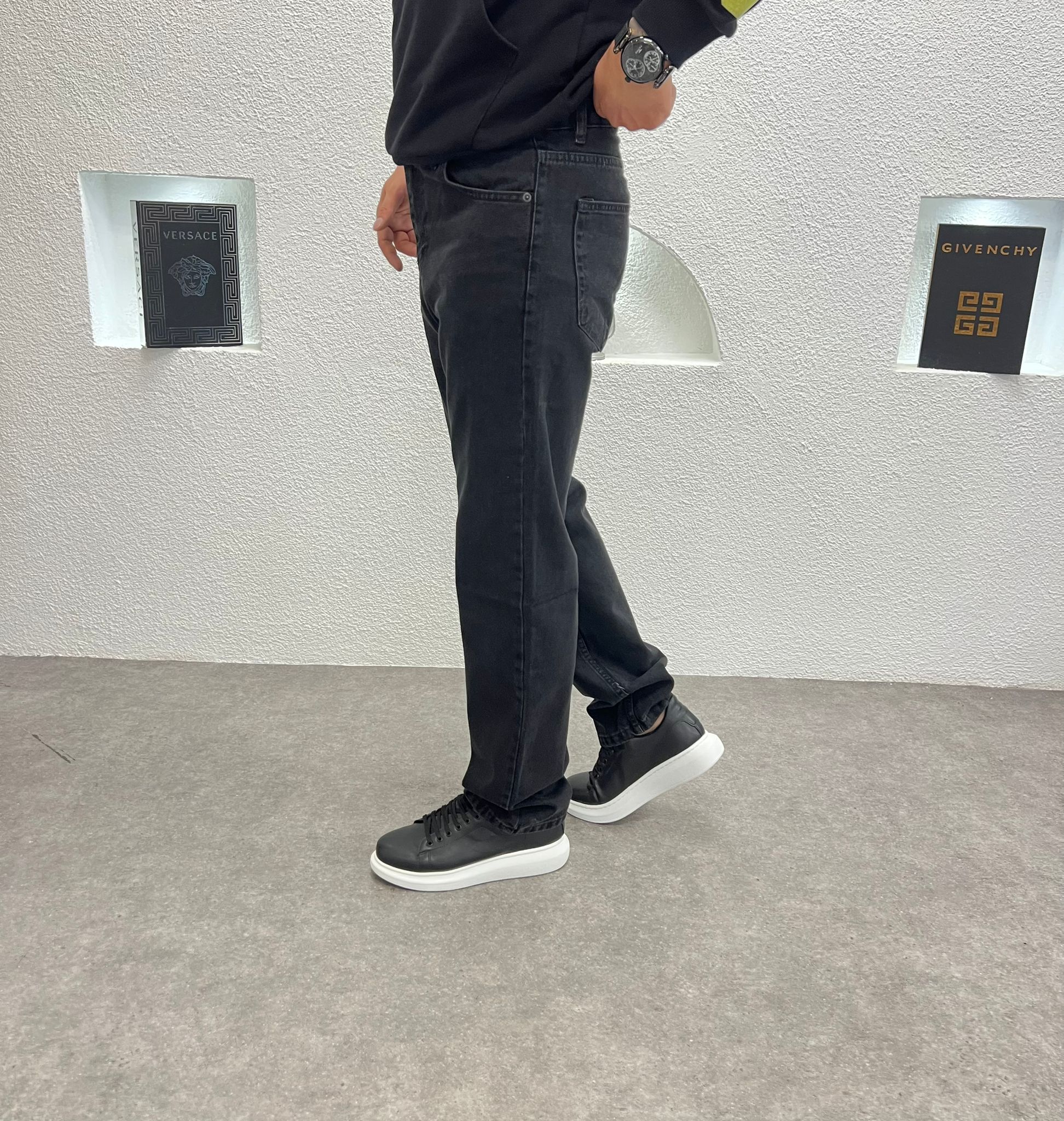 Baggy Kalıp Erkek Jean Antrasit