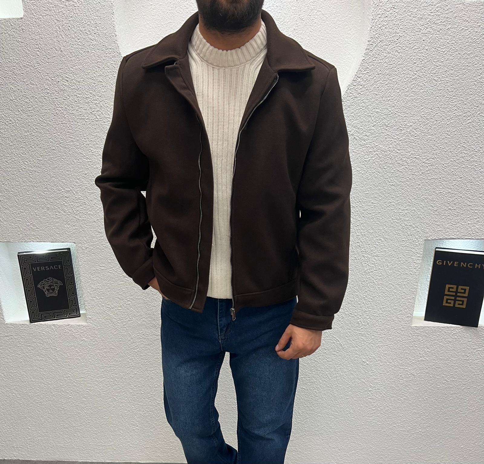 Erkek Kaşe Fermuarlı Mont/Ceket 