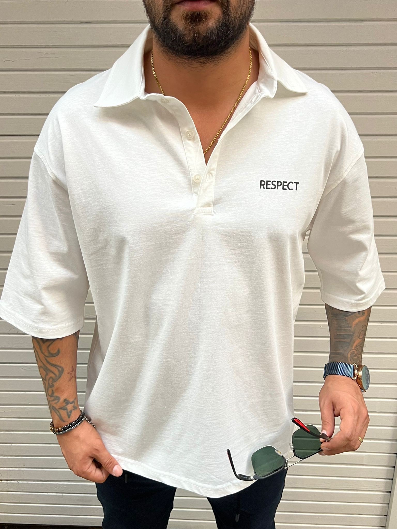 Polo Yaka Oversize T-shirt