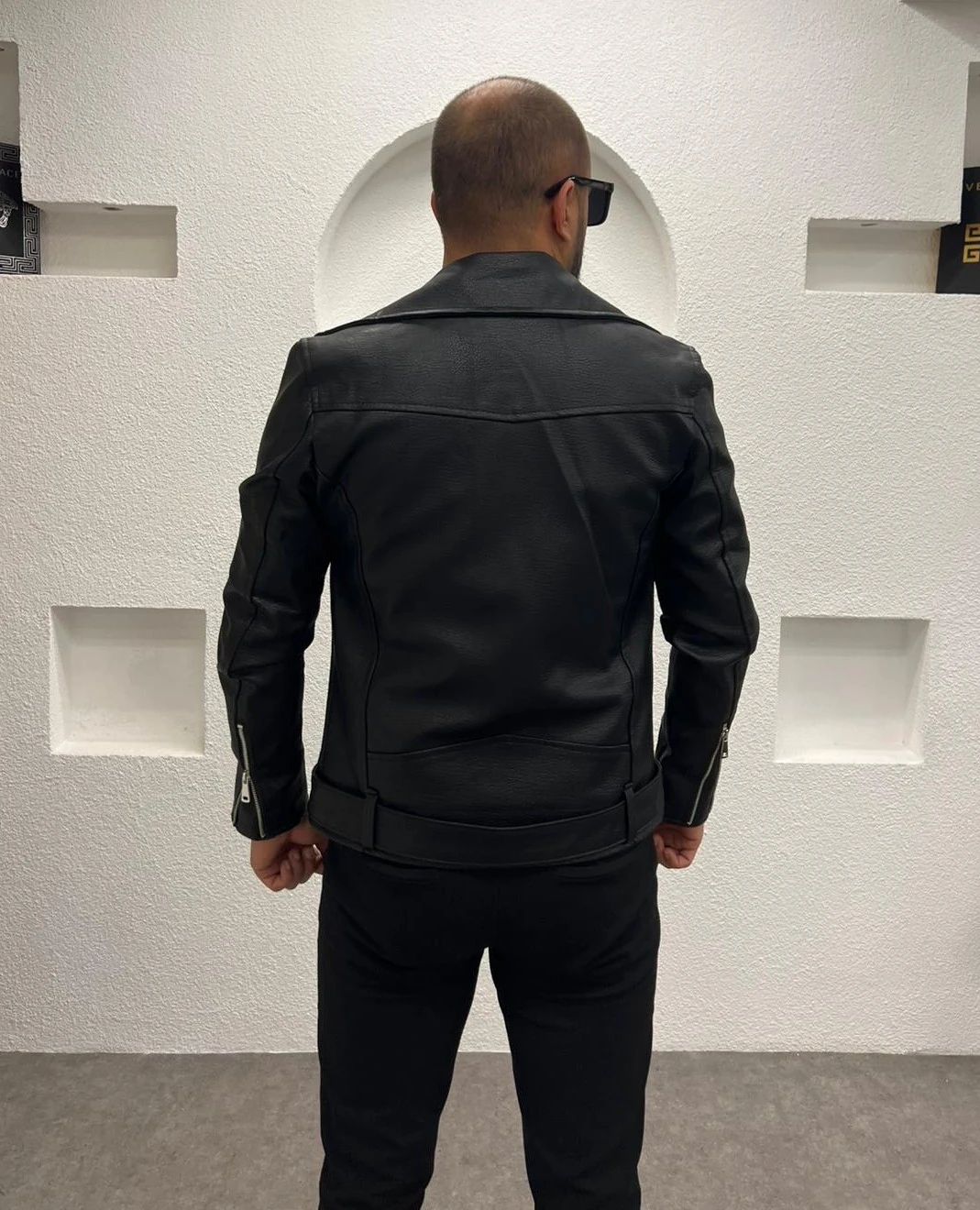 Kuzey Deri Ceket - Mont - Siyah