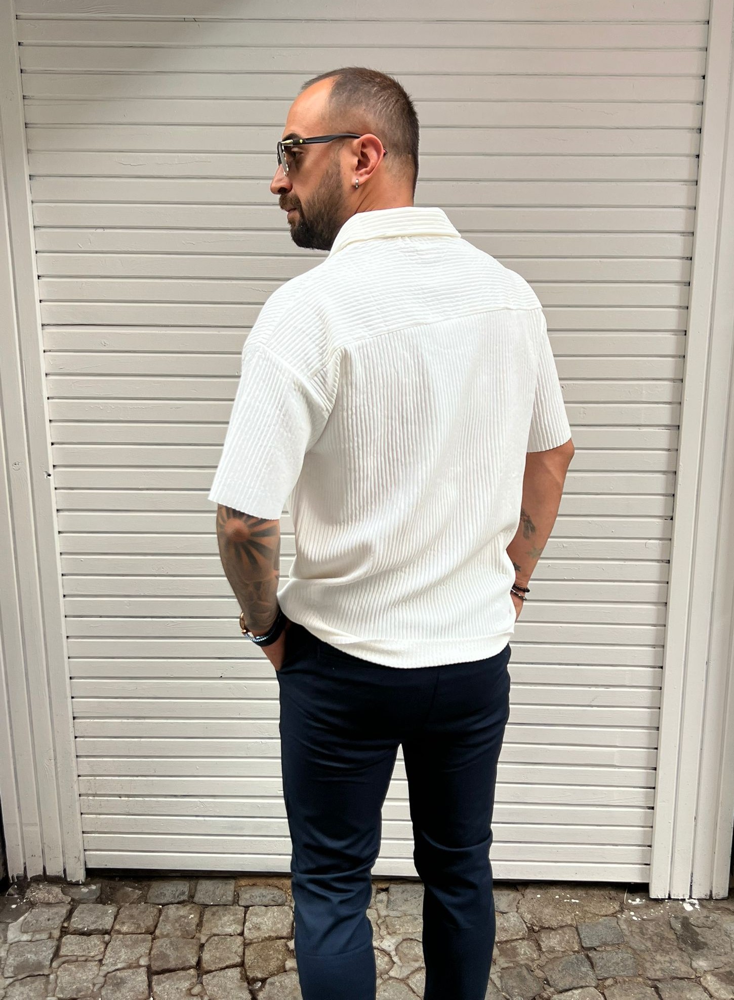 Polo Yaka Basic Fitilli T-shirt ( CHB 10004