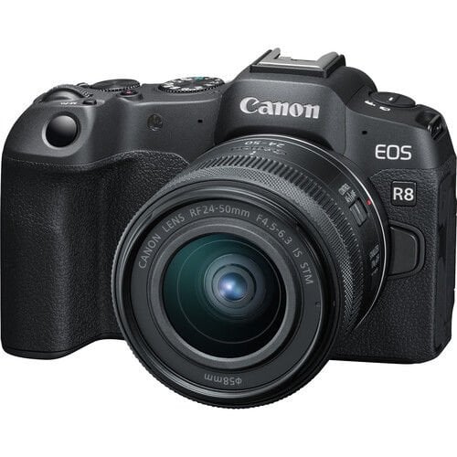 Canon EOS R8 + RF 24-50mm f/4.5-6.3 IS STM Lens Kit (Canon Eurasia Garantili)