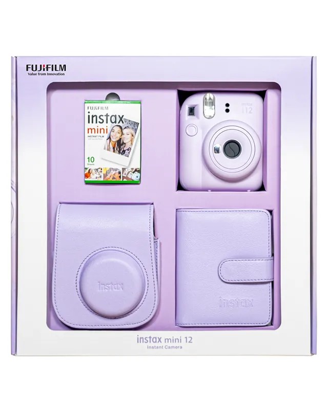 Instax mini 12 Fotoğraf Makinesi Lila Bundle Box