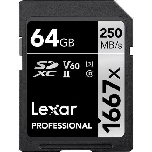 Lexar 64GB 1667X SD Uhs II V60 250MB/S Hafıza Kartı