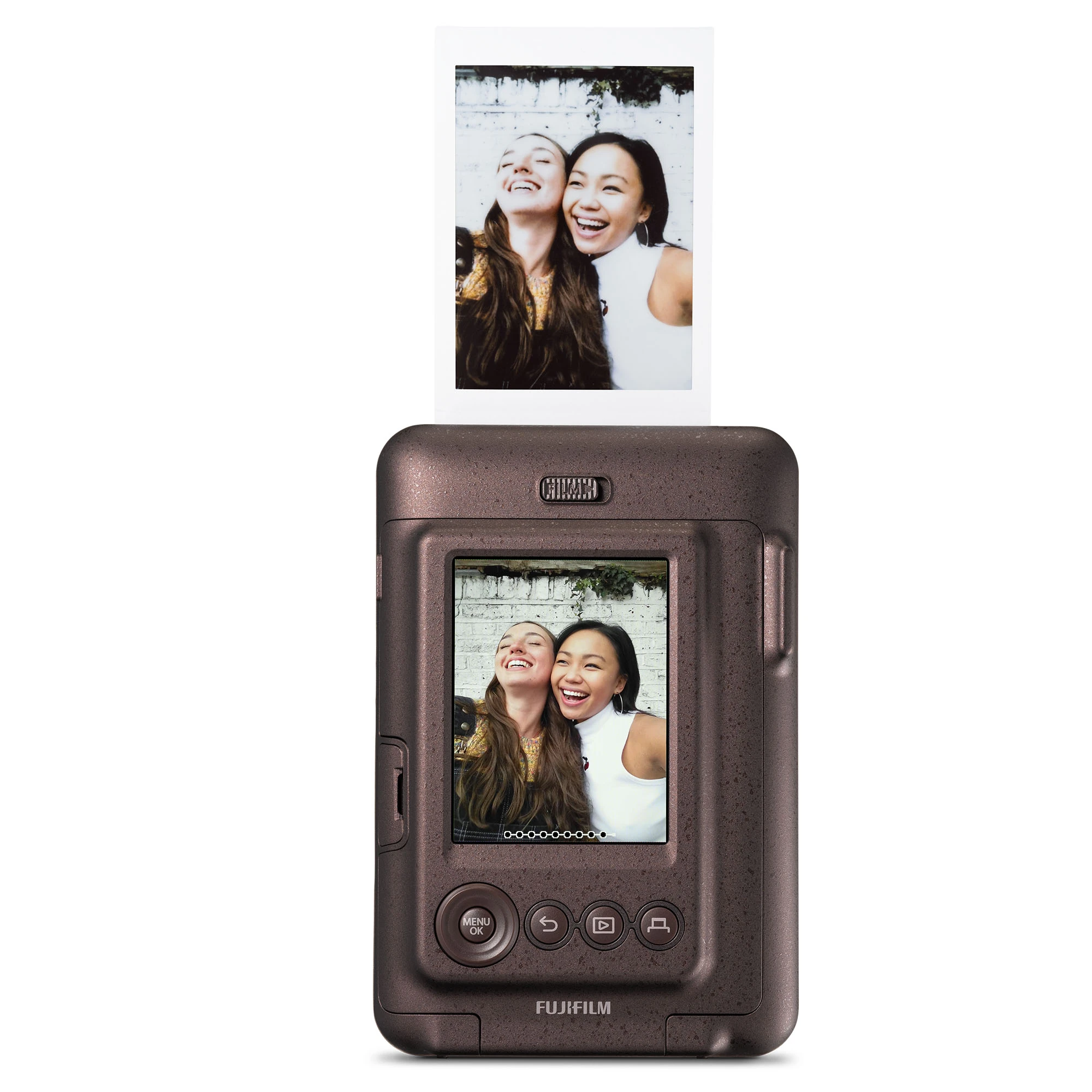 Instax Mini LiPlay Deep Bronze Fotoğraf Makinesi + Çanta ve 20'li Film