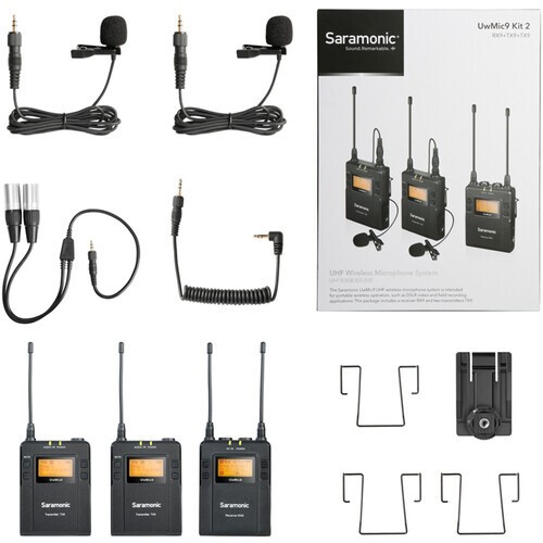 Saramonic UwMic9 (TX9 TX9 RX9) Kablosuz Yaka Mikrofonu