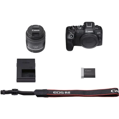 Canon EOS R8 + RF 24-50mm f/4.5-6.3 IS STM Lens Kit (Canon Eurasia Garantili)