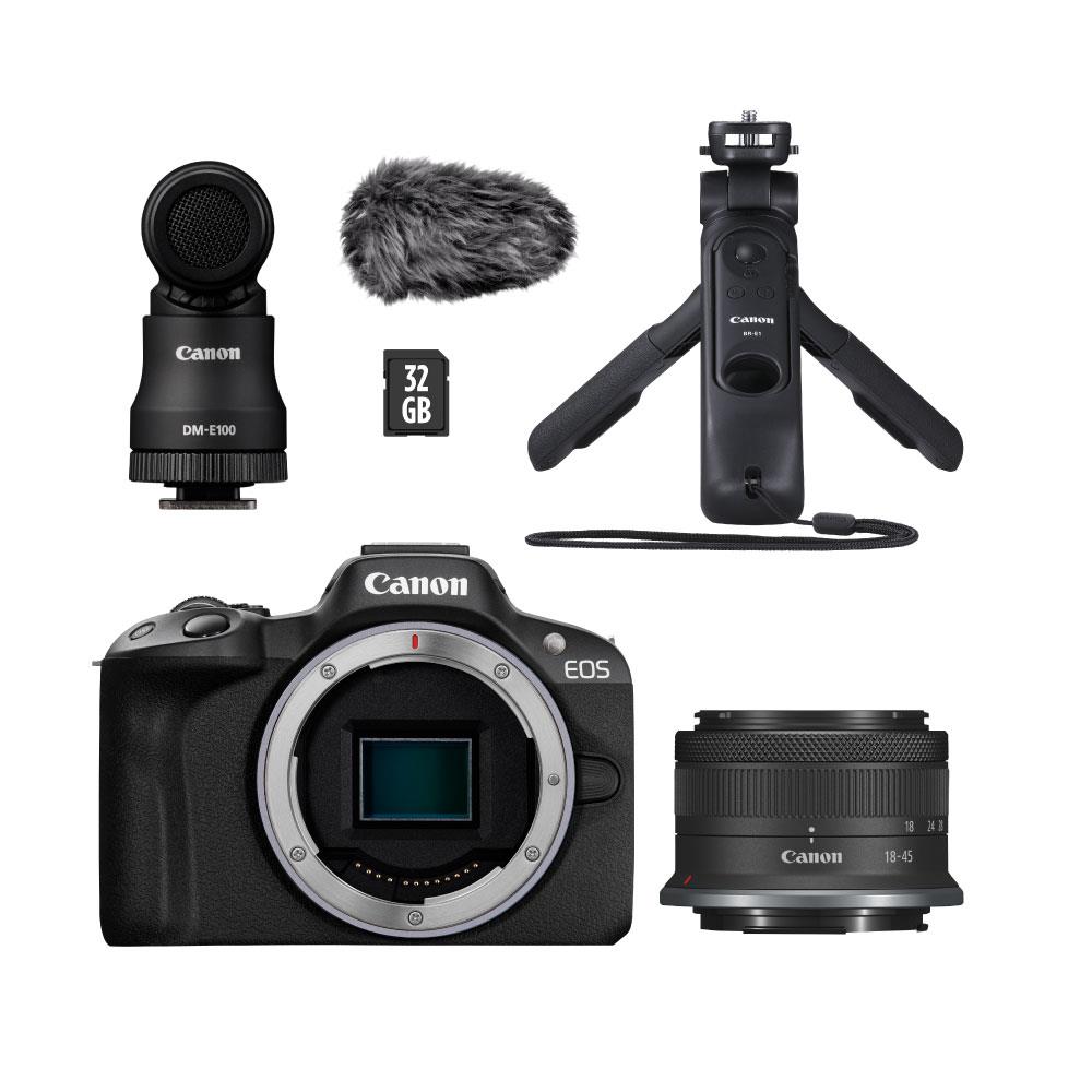 Canon EOS R50 + RF-S 18-45mm f4.5-6.3 IS STM Content Creator Kit 