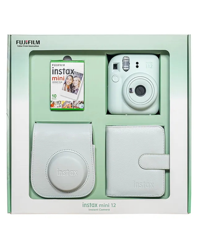 Instax Mini 12 Fotoğraf Makinesi Yeşil Bundle Box (Albüm ve Magnet Hediyeli)