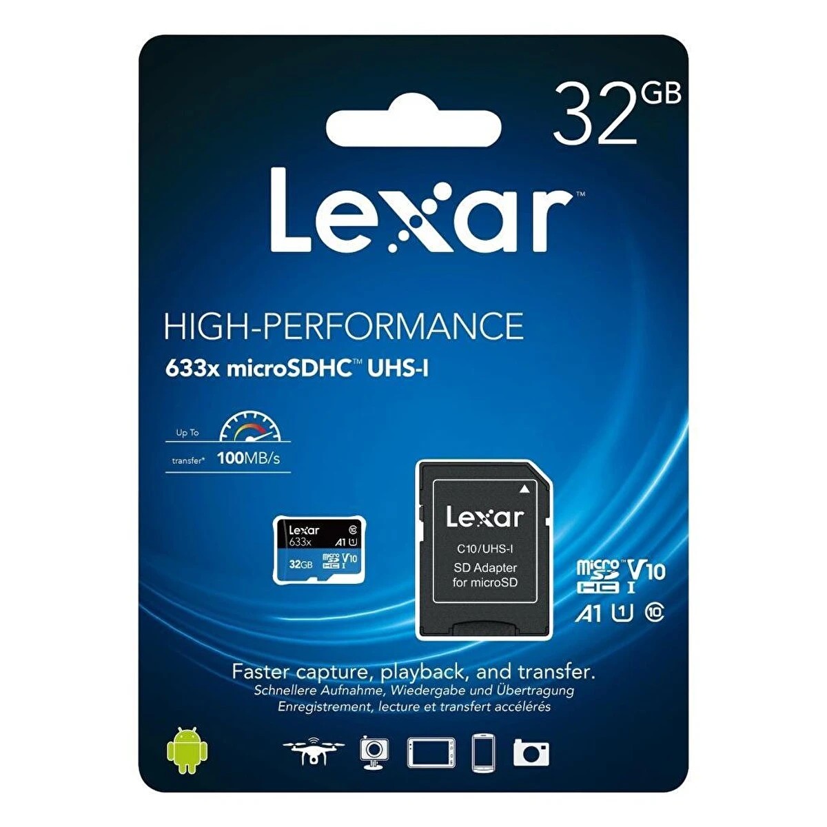 Lexar 32GB Micro SD Hafıza Kartı UHS-I 633x