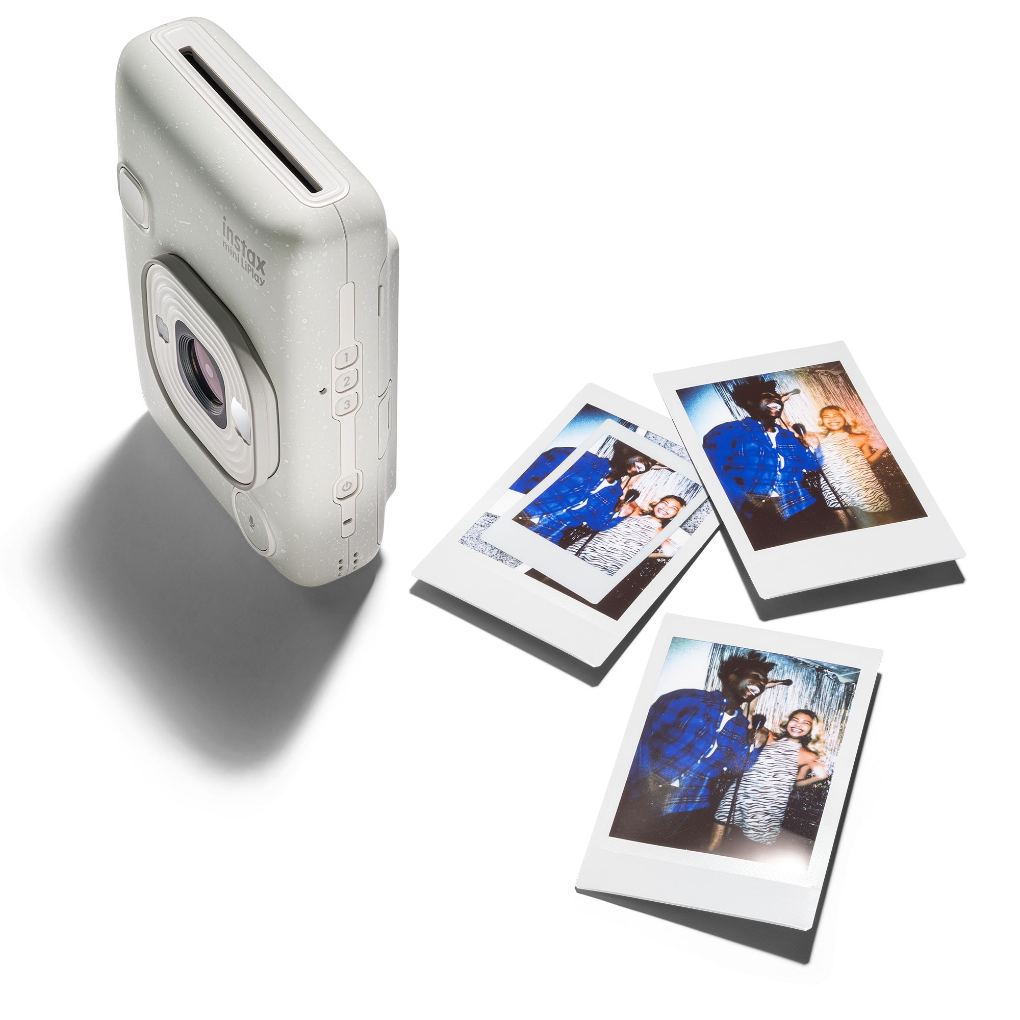 Instax Mini LiPlay Misty White Fotoğraf Makinesi + Çanta ve 20'li Film 