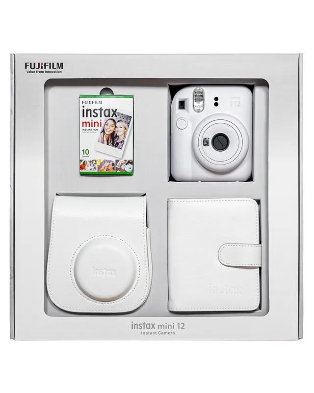 Instax Mini 12 Fotoğraf Makinesi Beyaz Bundle Box (Albüm ve Magnet Hediyeli)