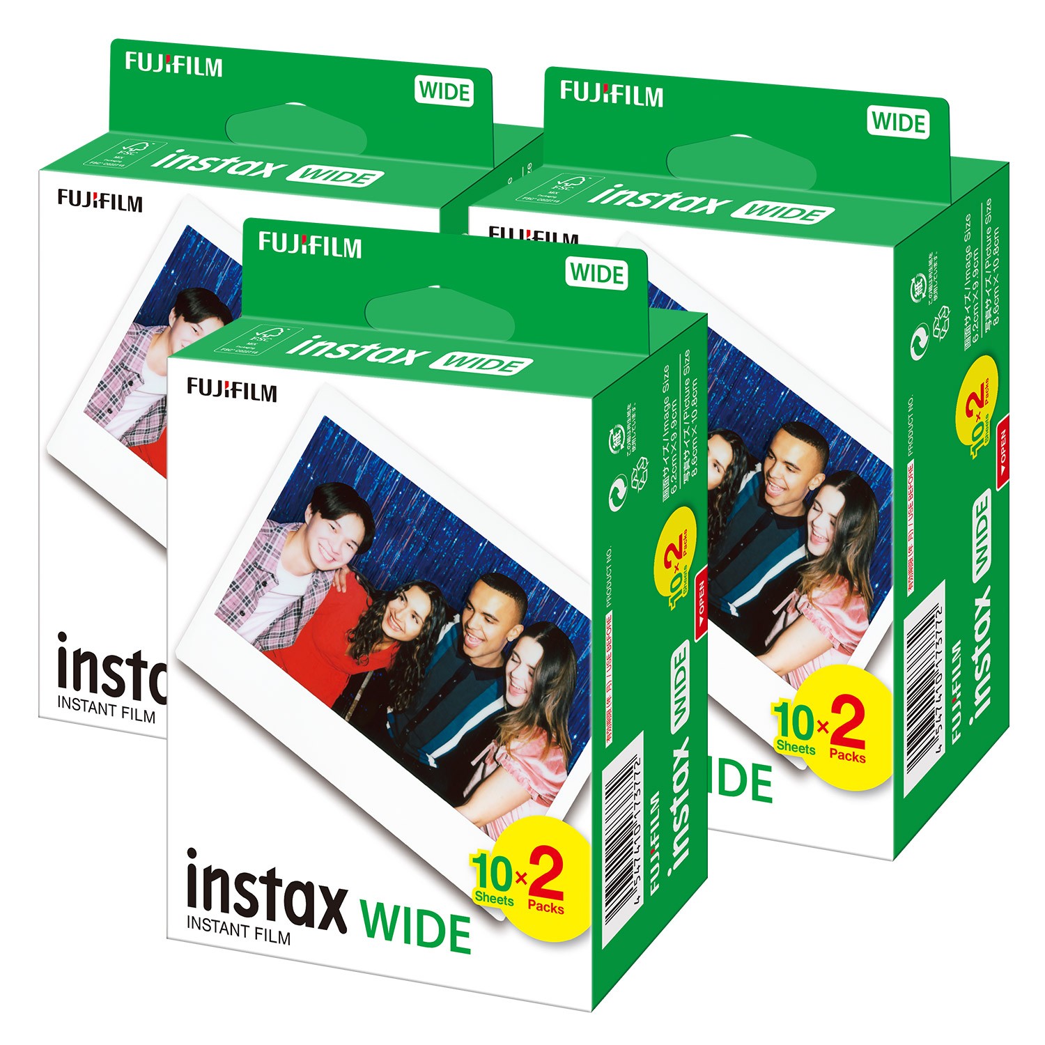 Instax Wide 20'li Film (3'lü Set)