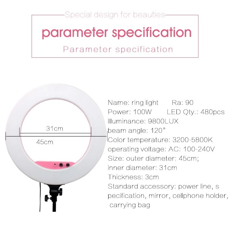 Lifei LF-R480 Ring Led Işık (Beyaz)