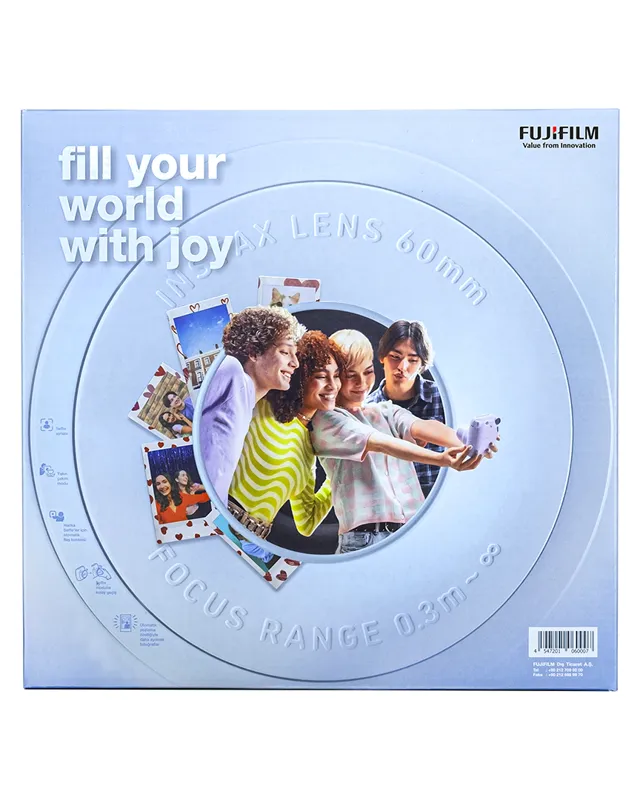 Instax Mini 12 Fotoğraf Makinesi Mavi Bundle Box 