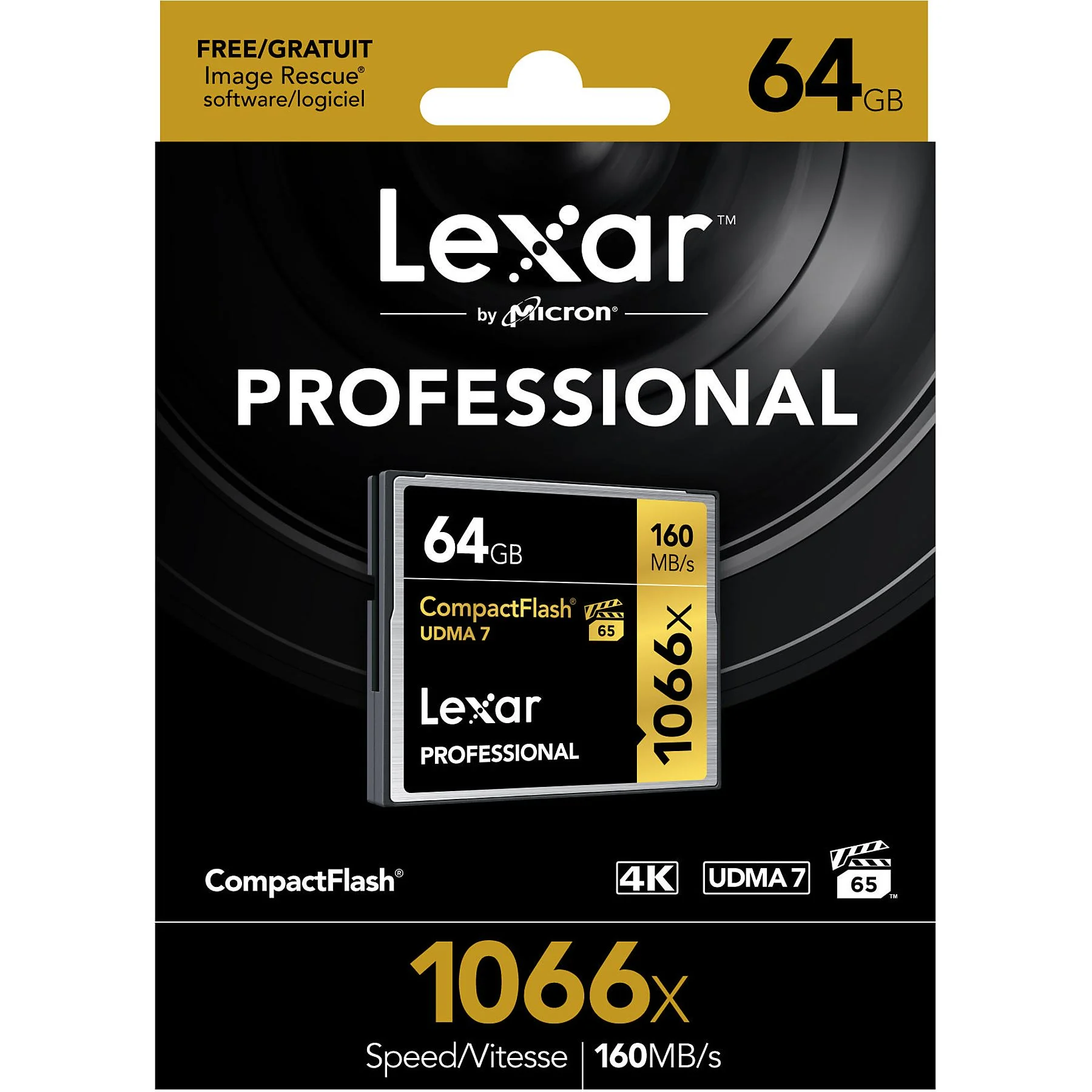 Lexar 64GB Professional 1066x CompactFlash 160MB/sn Hafıza Kartı