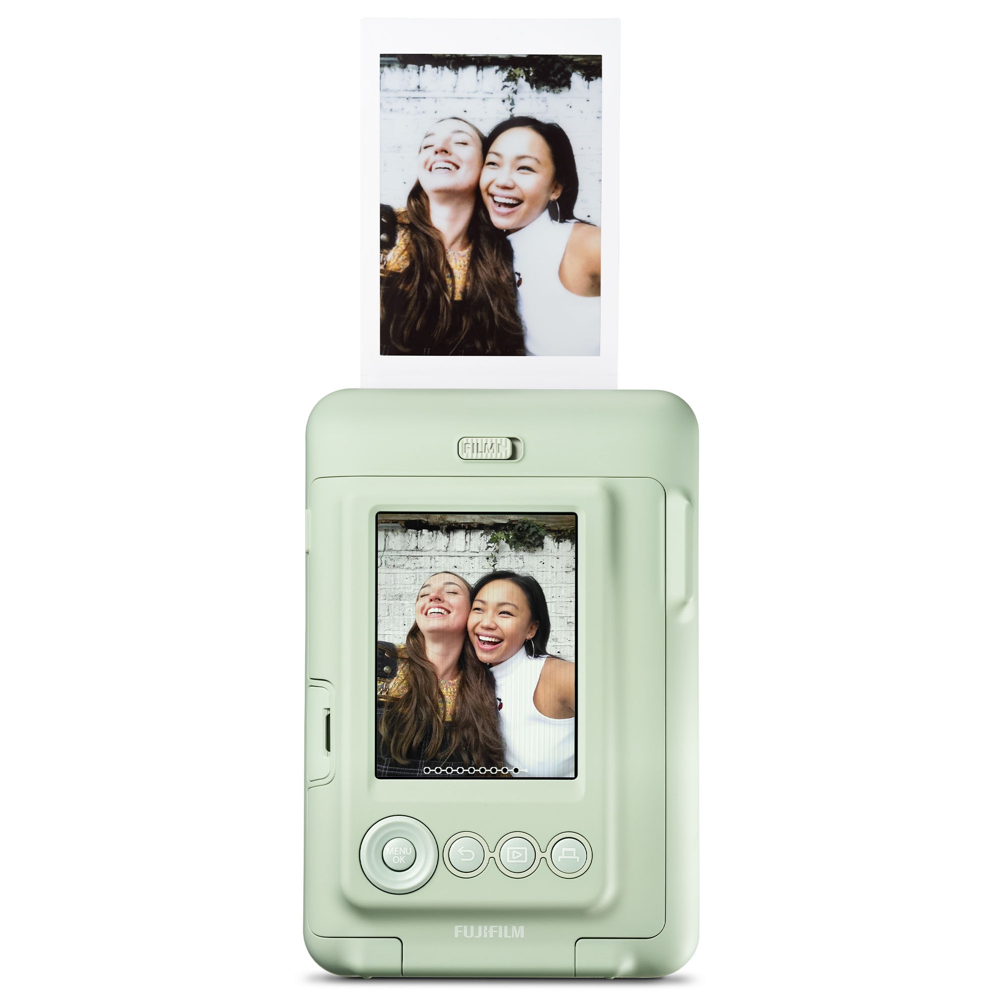 Instax Mini LiPlay Matcha Green Fotoğraf Makinesi + Çanta ve 20'li Film
