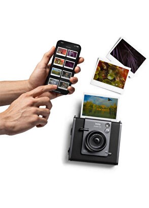 Instax Wide Evo Siyah Fotoğraf Makinesi ve 20'li Film