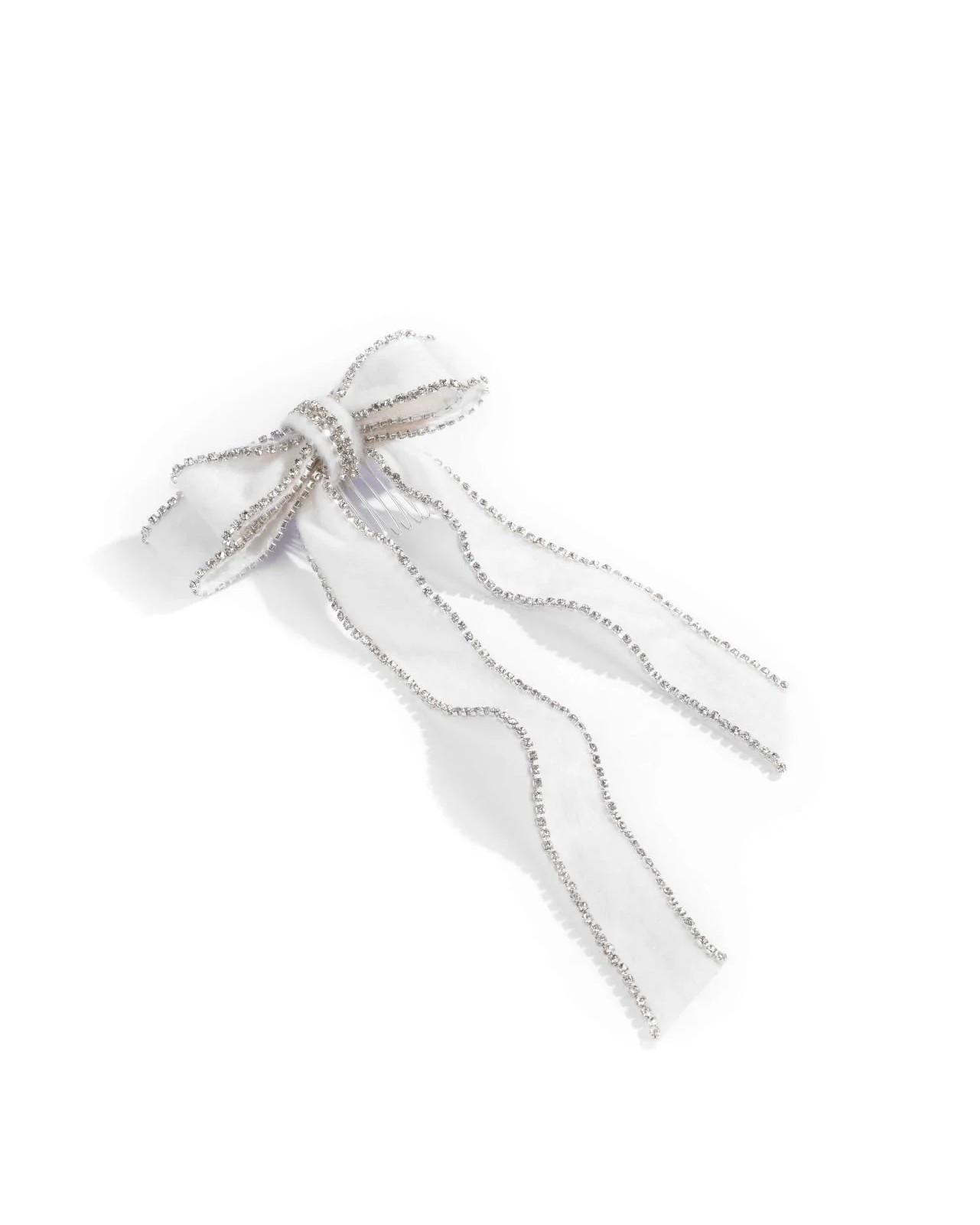 Tina White Bow