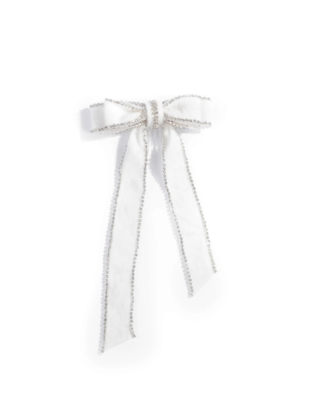 Tina White Bow