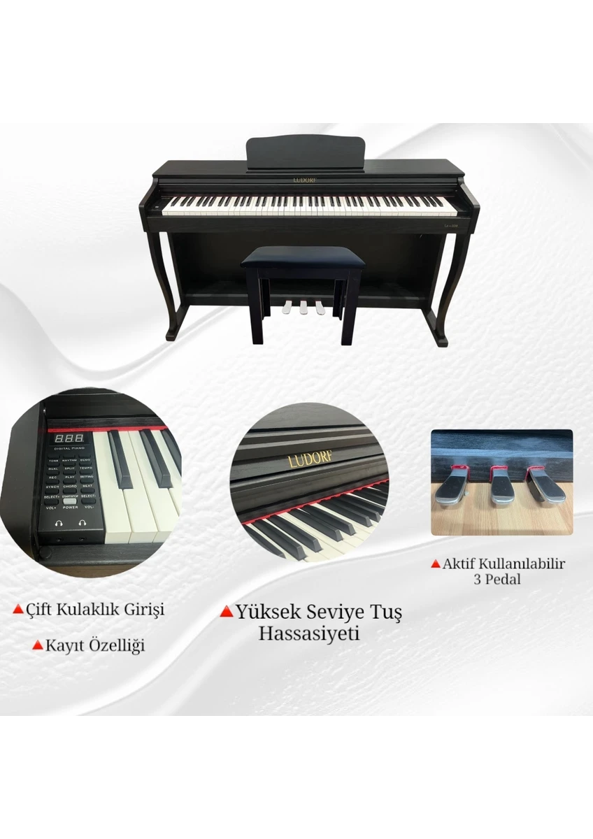 LE-330 DİJİTAL PİYANO - SİYAH