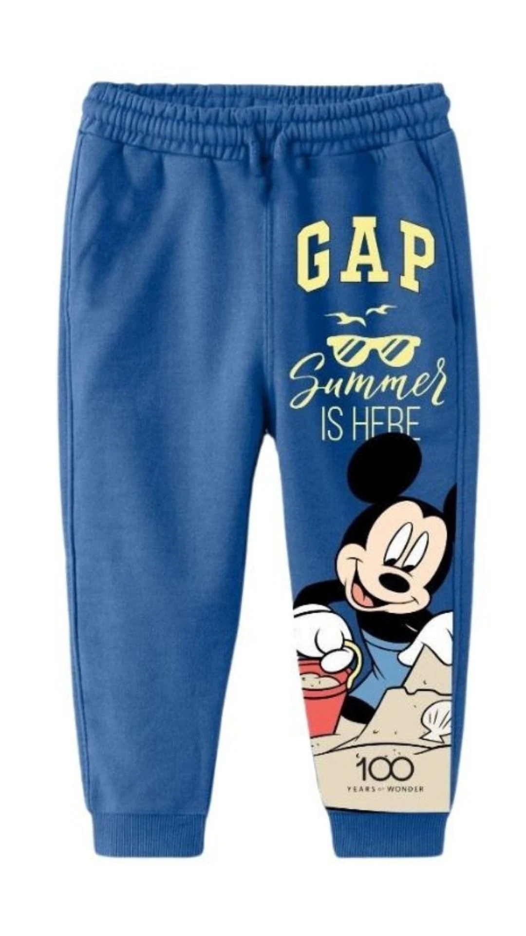 Mickey Mouse Baskılı Bisiklet Yaka Alt Üst Takım