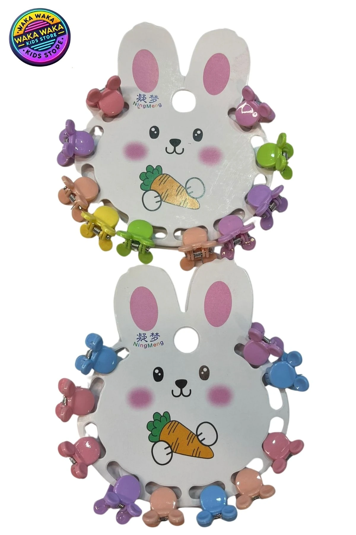 Çocuk Mini Renkli Saç Tokası Seti – Fare Kulaklı 10’lu Toka