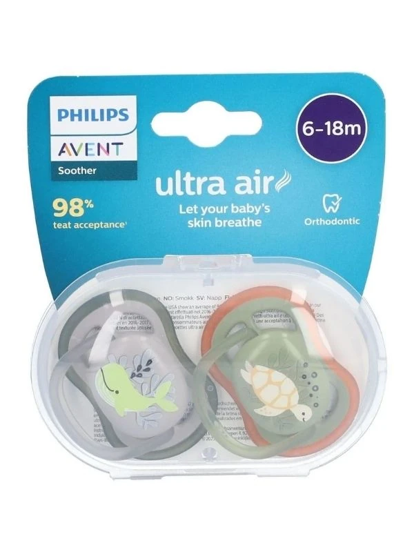 Philips Avent Ultra Air Emzik 6-18 Ay 2'li Erkek Scf085-60