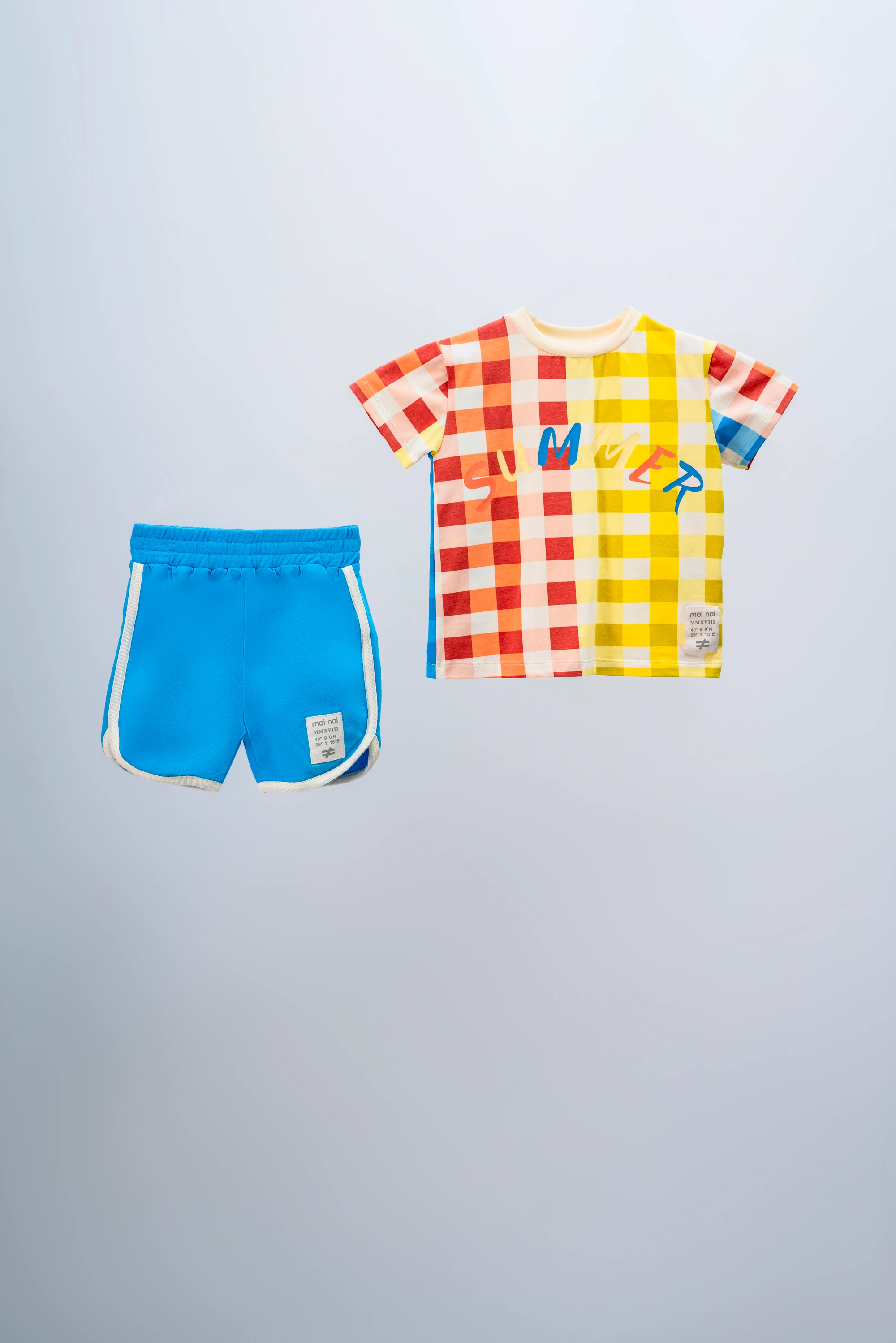 Bebek Erkek Ekoseli 2 Li Takım