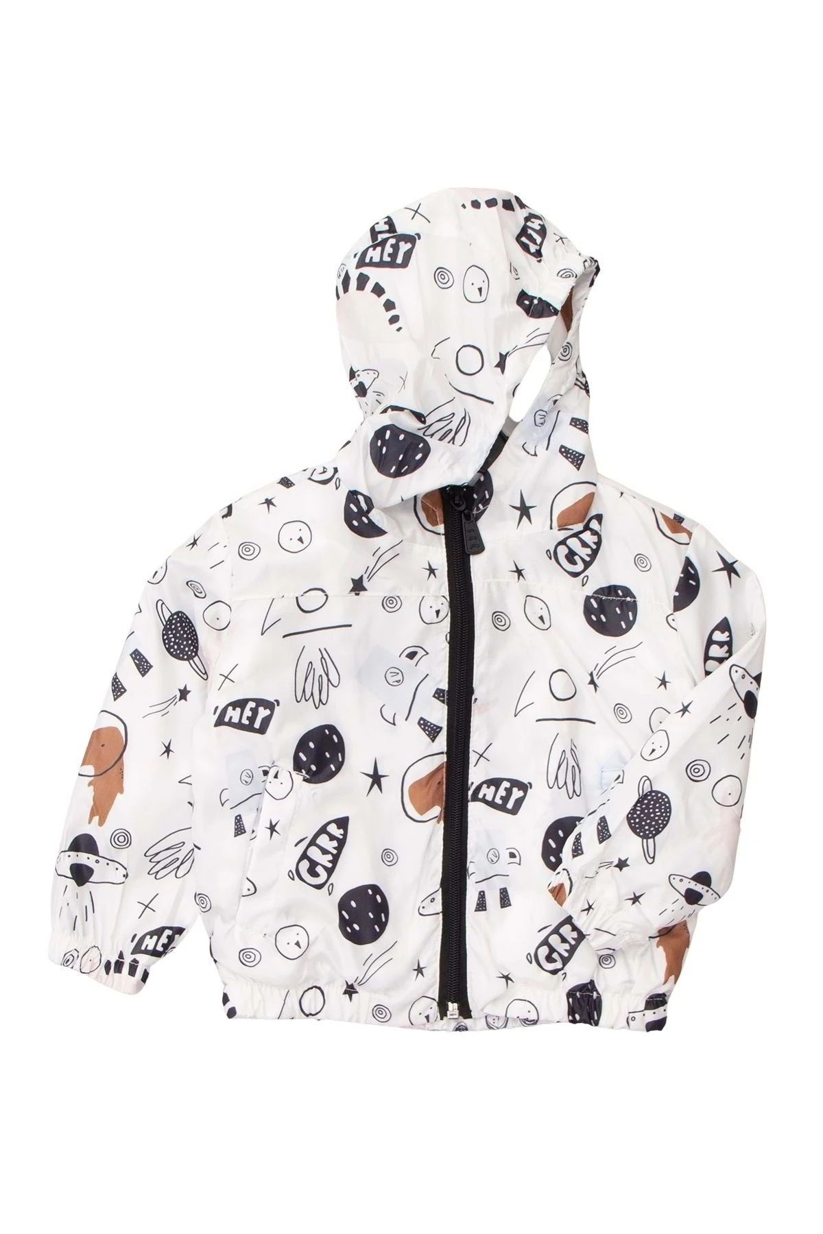 Beli Lastikli Femuar Kapamalı Kapüşonlu Erkek Çocuk Yağmurluk- 3 YAŞ