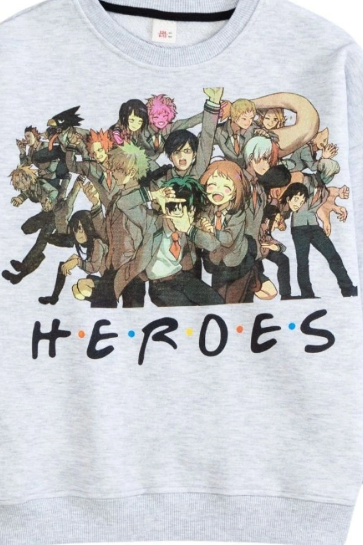 Bisiklet Yaka Önü Baskılı Sweatshirt