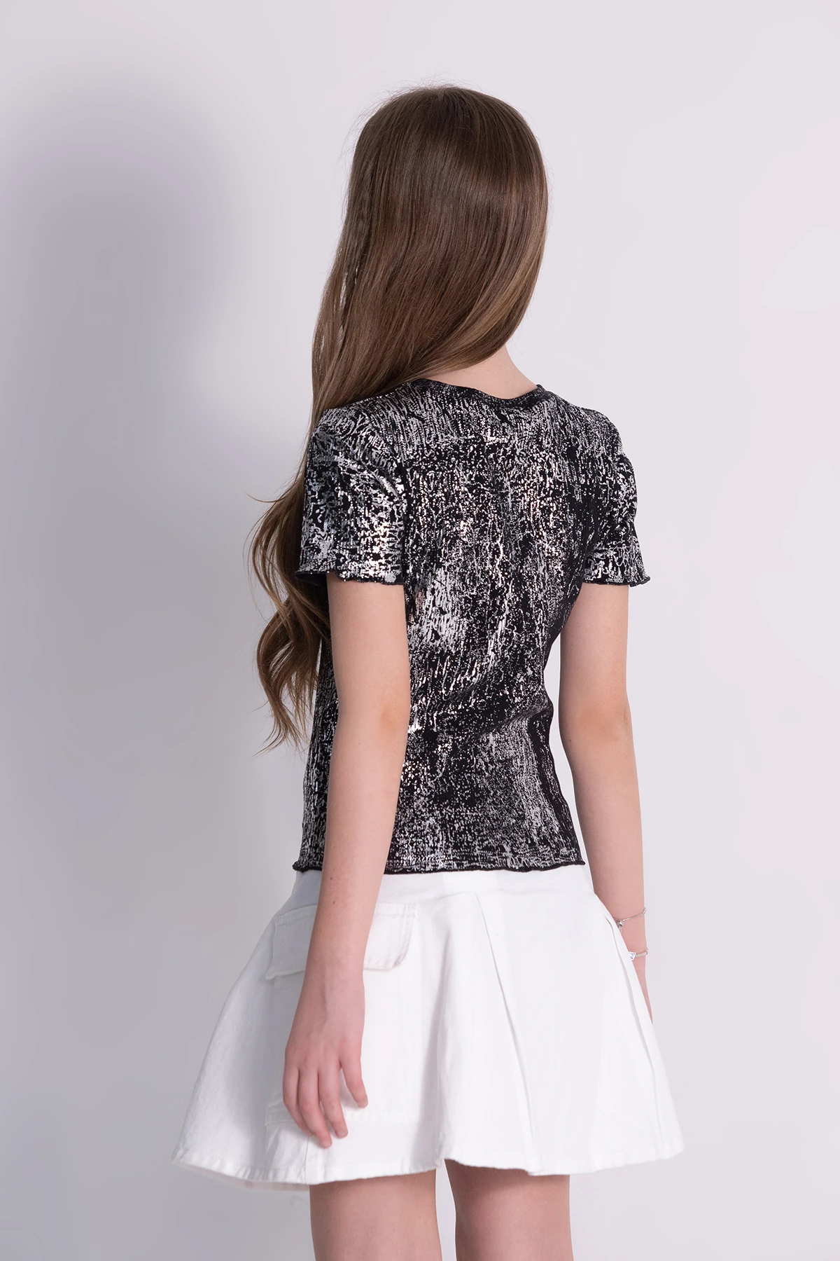 Varak Baskılı Kız Body