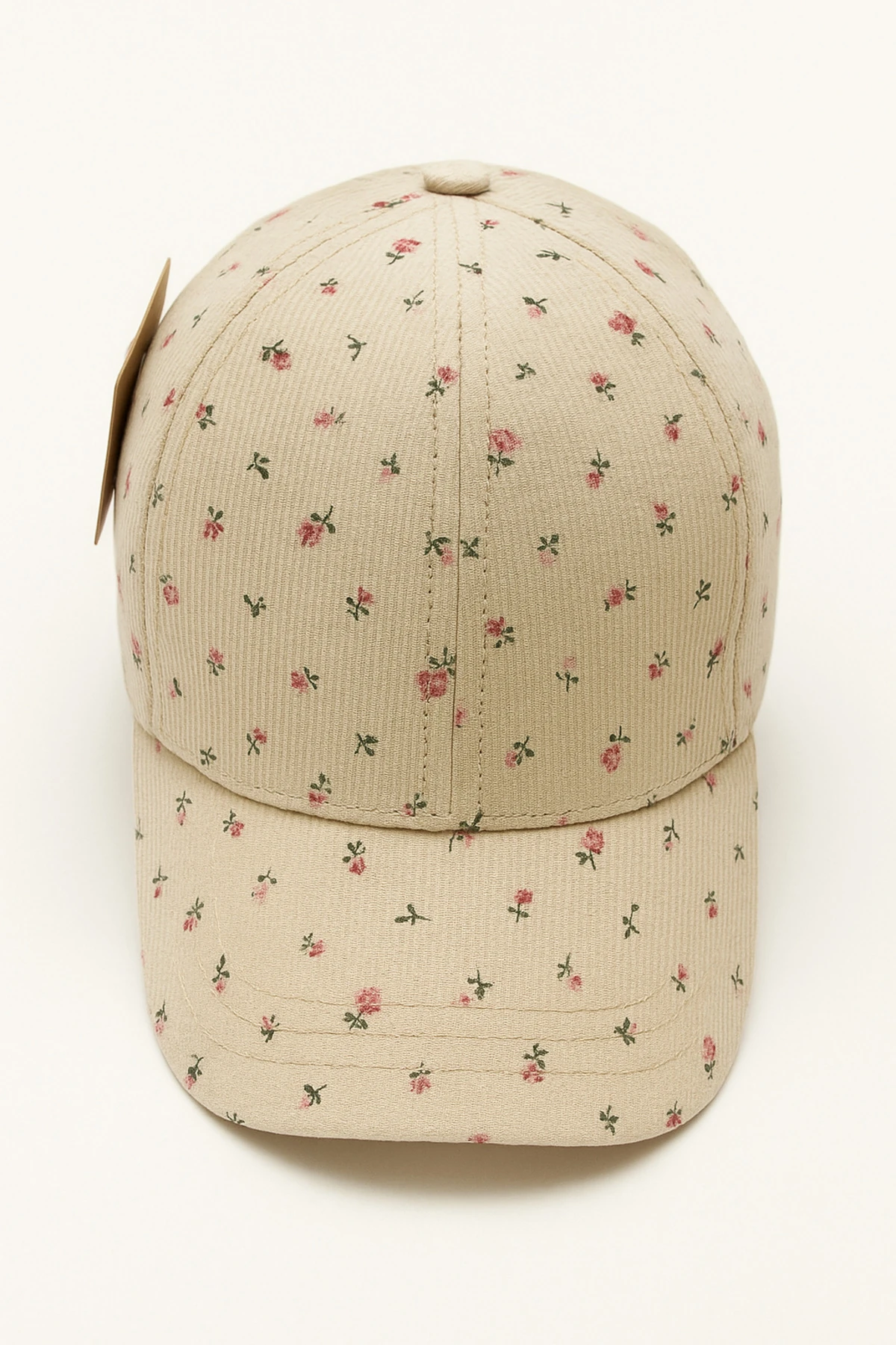 Minik Çiçek Desenli Kız Bebek Şapka