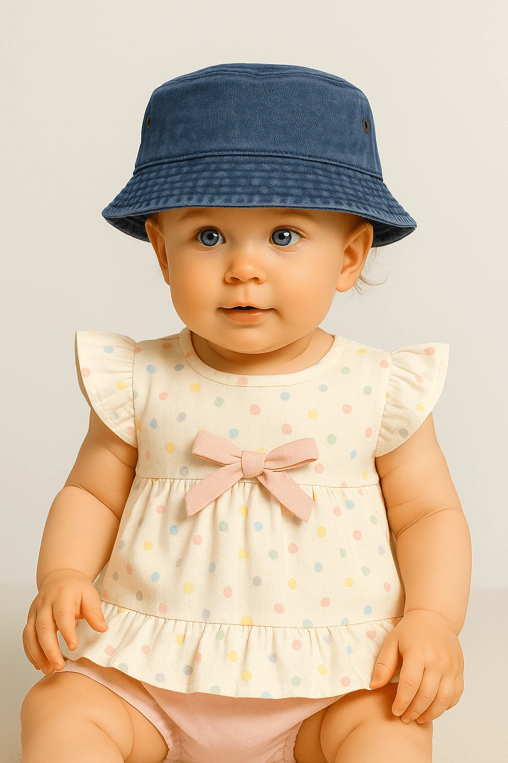 Yıkamalı Unisex Bebek Bucket Şapka