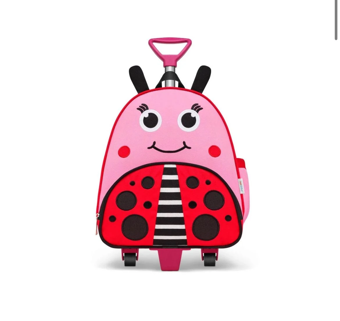 Uğur Böceği Figürlü Kız Çocuk Çekçekli Ana Okulu Çantası