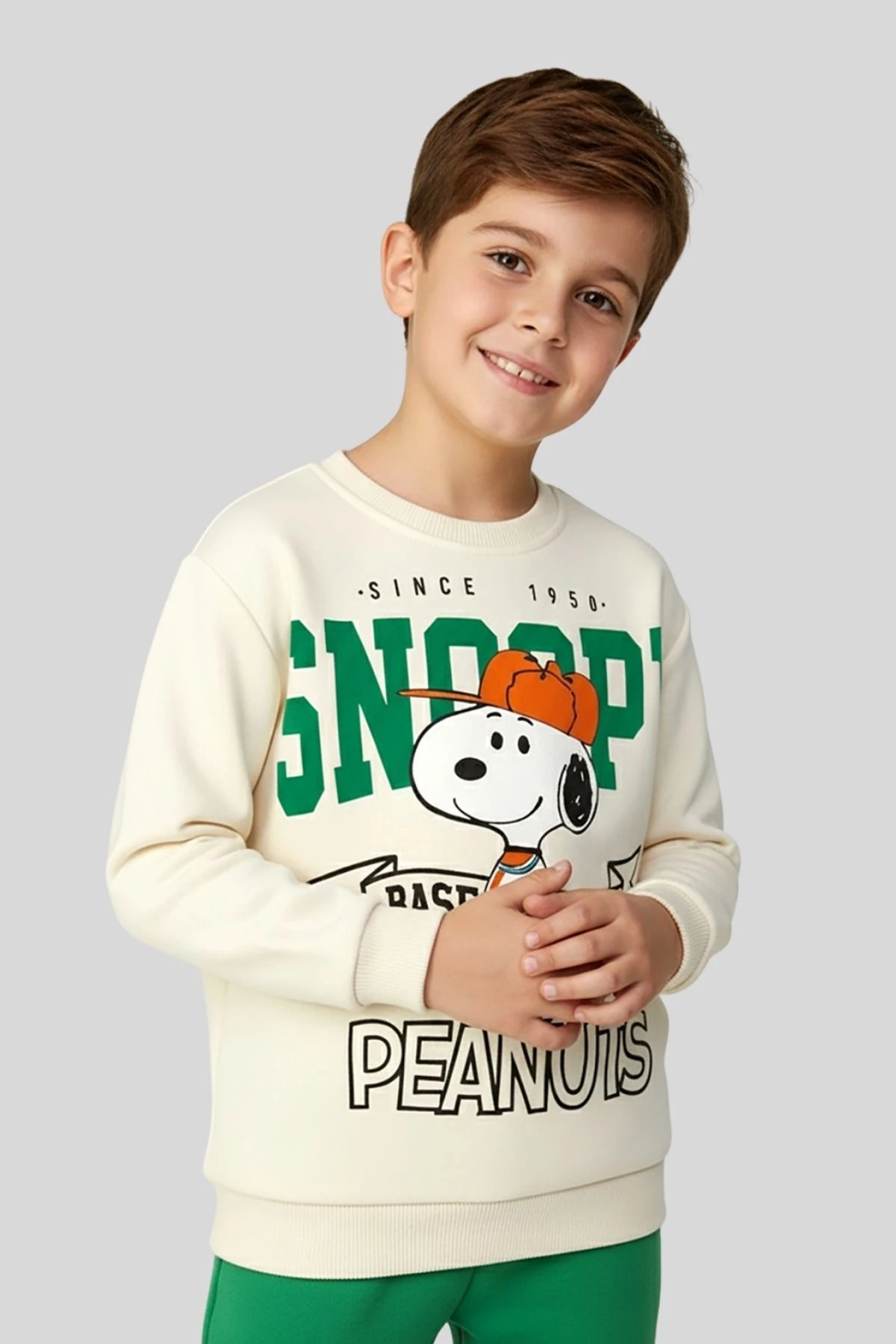 Erkek Çocuk Snoopy Baskılı Renkli Eşofman Takımı