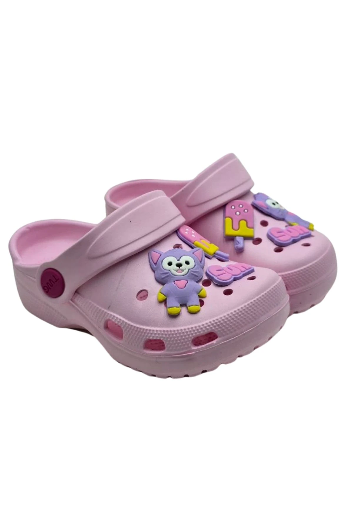 Figürlü Pembe Çocuk Patik Terlik