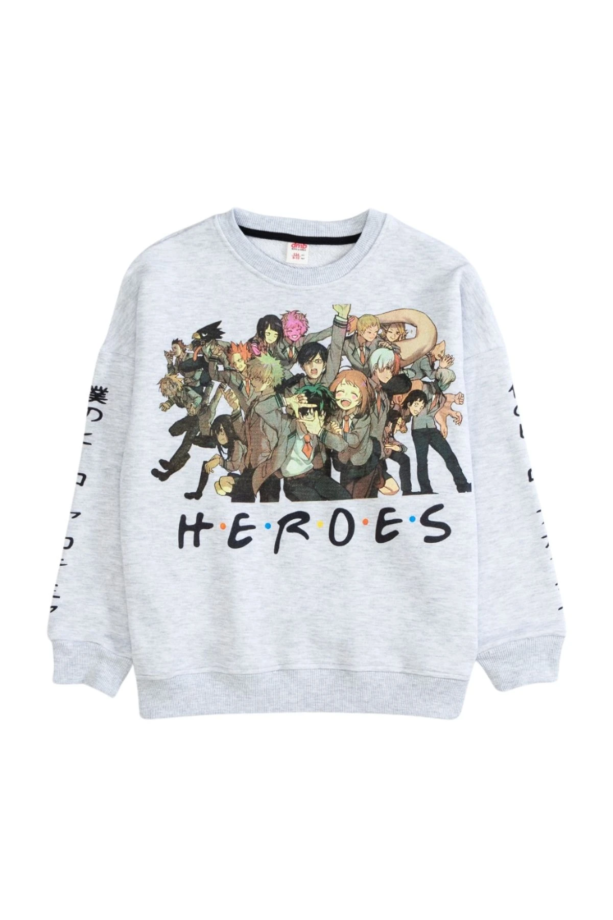 Bisiklet Yaka Önü Baskılı Sweatshirt