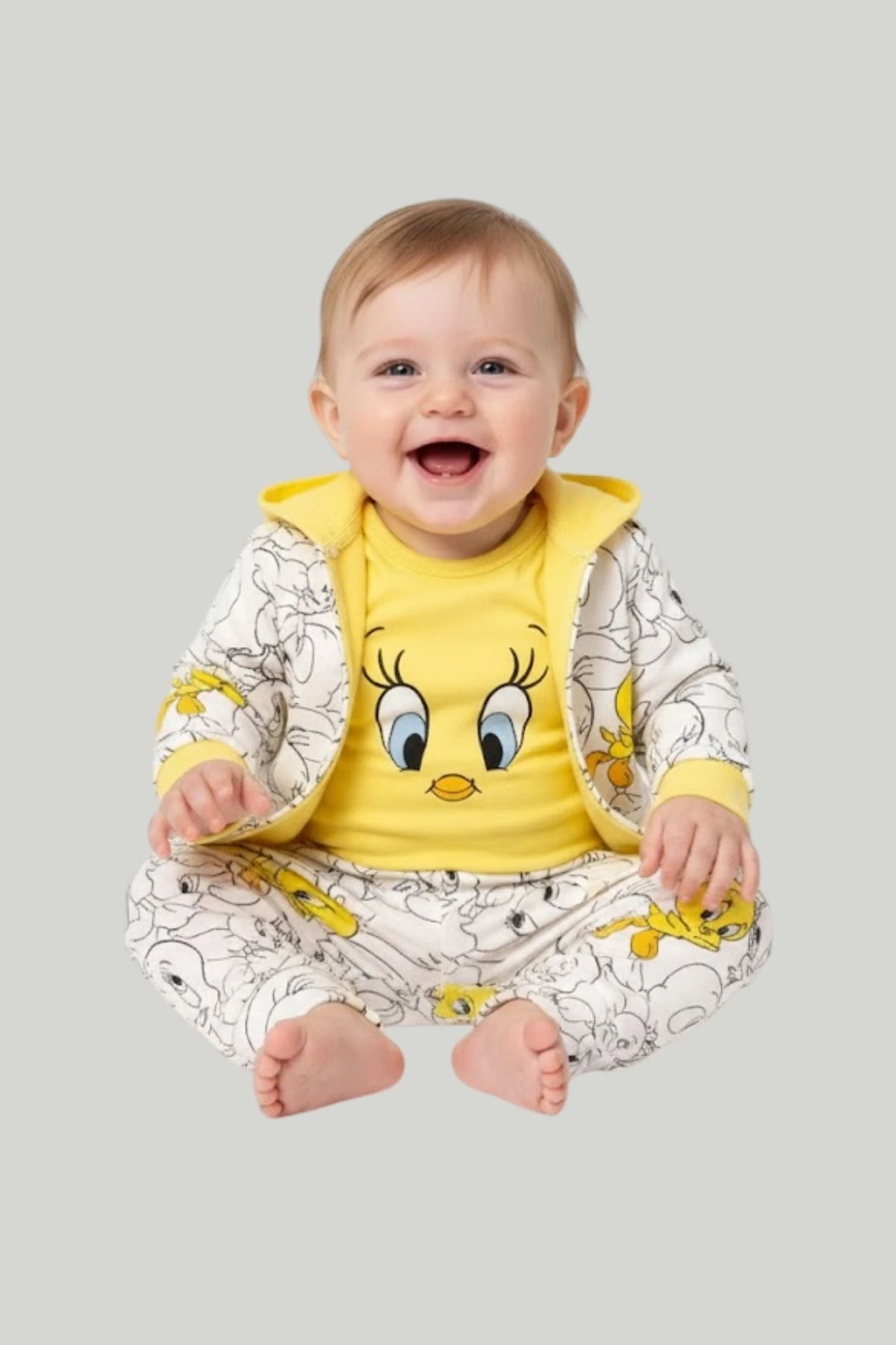 Tweety Minik Civciv Kız Bebek Üçlü Takım